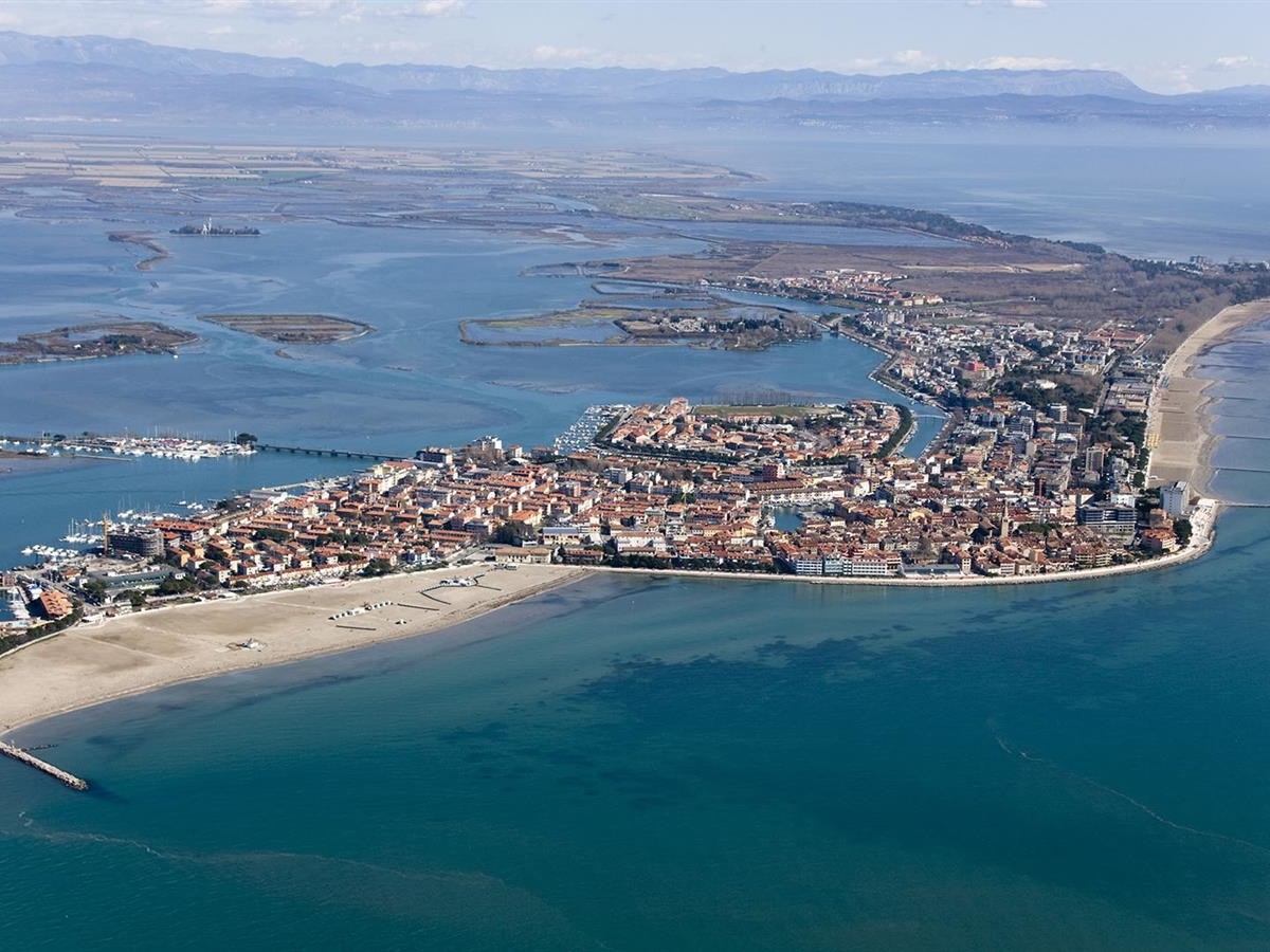 Spiaggia di Grado vista dall'alto